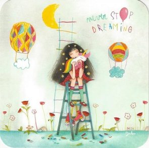 Mila Square Postcard | Never stop Dreaming