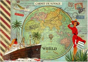 Illustrated notebook Gwenaëlle Trolez Créations - Monde