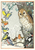 Postcard Molly Brett | An owl and other birds