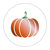 5 Stickers | Pumpkin (Gold Foil)