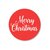 5 Stickers | Merry Christmas Red