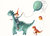 Postcard Bijdehansje | Dino Balloon