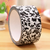 Large Adhesive PVC Decotape | Black and White Swirls