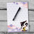 A5 Notepad Maneki Neko Black White - by Hidekos Artwork