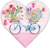 Mila Marquis Heart Shaped Folded Card | Bicycle