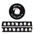Ghosts Black Washi Tape - Little Lefty Lou 