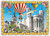 PK 8019 Barbara Behr Glitter Postcard | Lyon - Notre-Dame de Fourvière 