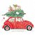 Carola Pabst Postcard Christmas | Car with Christmas Tree