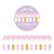 Slim Pink Scalloped and Striped Washi Tapes Set - Little Lefty Lou 