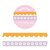 Slim Ochre Scalloped and Lilac Daisies Washi Tapes Set - Little Lefty Lou 