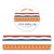 2 Slim Dutch Flag and Orange Doodle Washi Tapes Set - Little Lefty Lou 