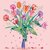 Mila Marquis Square Postcard | bouquet of tulips