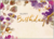 Postcard Happy Birthday (watercolor flowers)