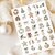 Stickersheet Boho Christmas