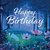 Sabina Comizzi Square Postcard | Happy Birthday (Flowers in the Forest)