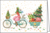Nina Chen Folded Card | Angel on a Christmas bicycle