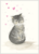 Postcard | Cat with hearts