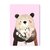 Postcard Only Happy Things | Bear with Flowers