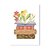 Postcard Only Happy Things | Books and Flowers