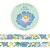 Blue floral flower print Washi Tape - Muchable