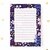 A6 Notepad Purple Flowers - by Aniet Illustration