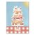 Studio Kvinna A6 Postcard - Strawberry cake with flowers - Swedish summer