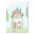 Studio Kvinna A6 Postcard - Flower house