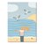 Studio Kvinna A6 Postcard - Getting a breath of fresh air on the beach