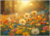 Postcard | A meadow of flowers in the sunlight