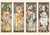 Postcard Tushita Fine Arts | Alphonse Mucha - The times of the day