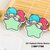 Flatbacks Planar Resin Charms | Little Twin Stars Green Star