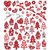 Seal Sticker with Glitter Foil | Red and White Christmas 