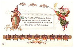 Victorian Halloween Postcard | A.N.B. - Halloween 