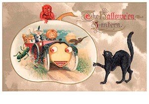 Victorian Halloween Postcard | A.N.B. - Halloween 