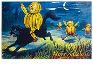 Victorian Halloween Postcard | A.N.B. - Halloween