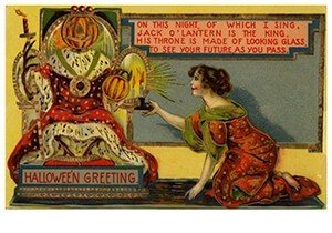 Victorian Halloween Postcard | A.N.B. - Halloween greeting