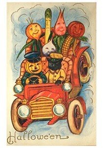 Victorian Halloween Postcard | A.N.B. - Halloween