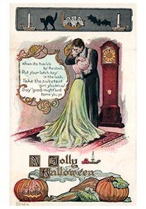 Victorian Halloween Postcard | A.N.B. - A jolly halloween