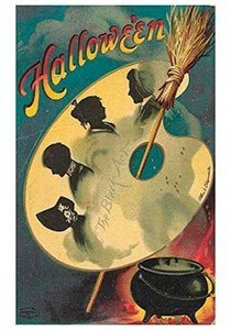 Victorian Halloween Postcard | A.N.B. - Halloween