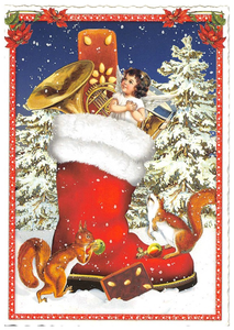 PK 740 Tausendschön Postcard Merry Christmas