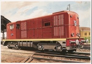 Postcard | Charles Burki - Locomotief 2400