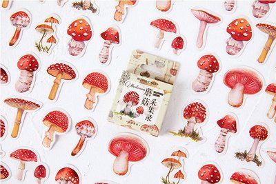 Sticker Flakes Box | Mushroom