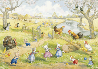 Postcard Molly Brett | Springtime on the Farm