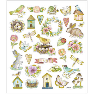 Seal Sticker with Gold Foil | Spring and Easter
