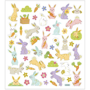 Seal Sticker with Gold Foil | Easter Bunny
