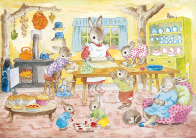 Postcard Jean Gilder | Mrs Bunny’s Baking Day