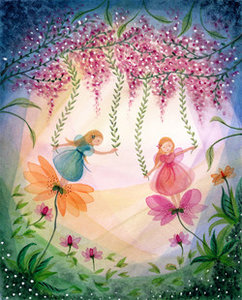 Postcard | Fairies With Flowers