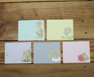 Dear Little Bear Memo Notepaper Set (Balloon)