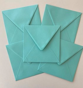 Set of 5 Envelopes 145x145 - Caribbean