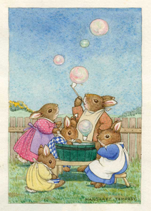 Postcard Margaret Tempest | Soap Bubbles